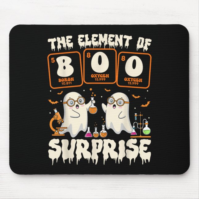 Halloween Science Ghost Teacher The Element Of Sur Mousepad (Vorne)
