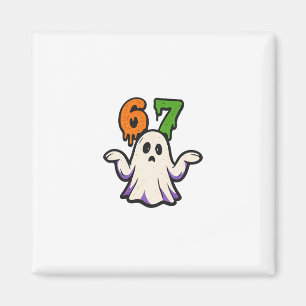 Halloween Scp 67 Süßes Geister-Meme Sechs Sieben K Magnet
