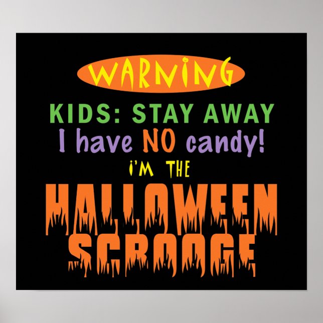 HALLOWEEN SCROOGE POSTER (Vorne)