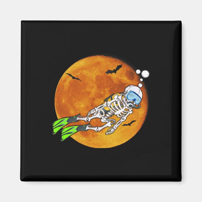Halloween Scuba Diver Magnet (Vorne)