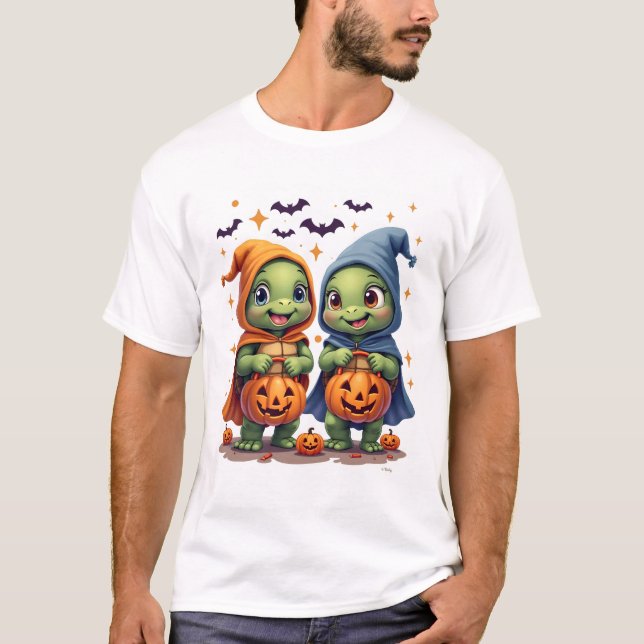 Halloween Sea Turtle Ghost Turtles T - Shirt (Vorderseite)