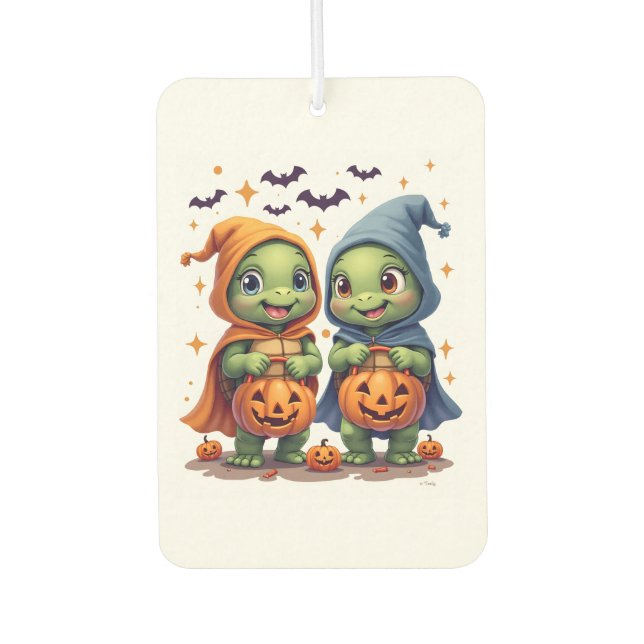 Halloween Sea Turtle Ghost Turtles T - Shirt Autolufterfrischer (Vorderseite)