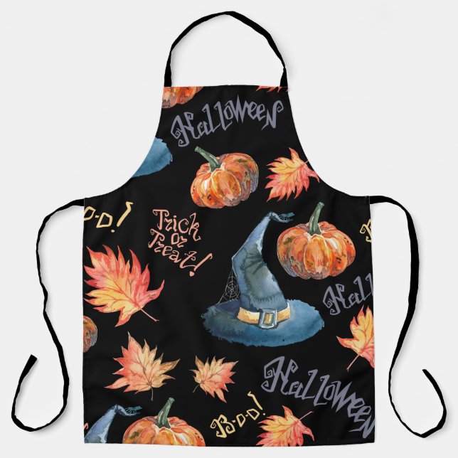 Halloween seamless pattern with halloween pumpkin, schürze (Vorderseite)
