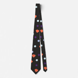 Halloween Seashells Sea Stars Perlen in Schwarz Krawatte