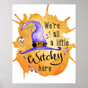 Halloween Season Funny Hexe Sprichwort Poster