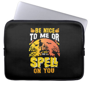 Halloween sei nett zu mir zum Geburtstag Laptopschutzhülle