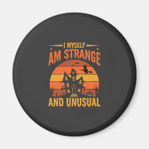 Halloween seltsames und ungewöhnliches Spukhaus Gr Magnet