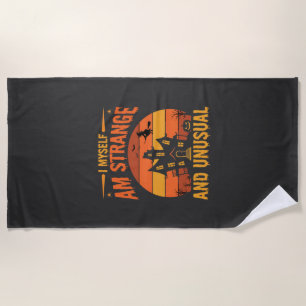 Halloween seltsames und ungewöhnliches Spukhaus Gr Strandtuch