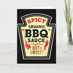 Halloween-Sense BBQ-Sauce Lustiger Lebensmittel-Ko Karte