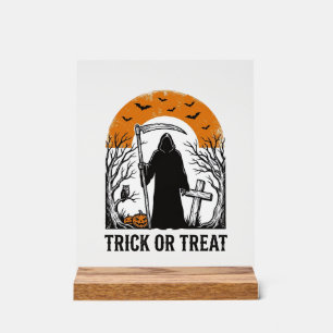 Halloween-Sense-Reaper-Süßes-oder-Saures-Vintage-G Acrylschild
