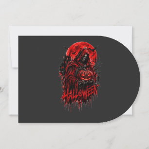 Halloween Sensenmann-Kürbis gothisches Horror-Desi Einladung