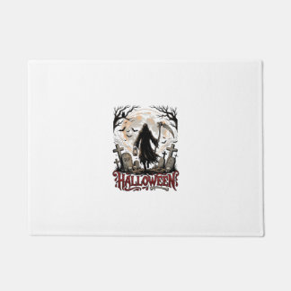 Halloween Sensenmann Laterne Vollmond Grabsteine Fußmatte