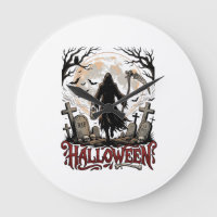 Halloween Sensenmann Laterne Vollmond Grabsteine