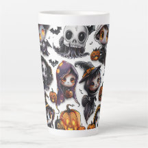 Halloween Series Digital Art Latte Tasse