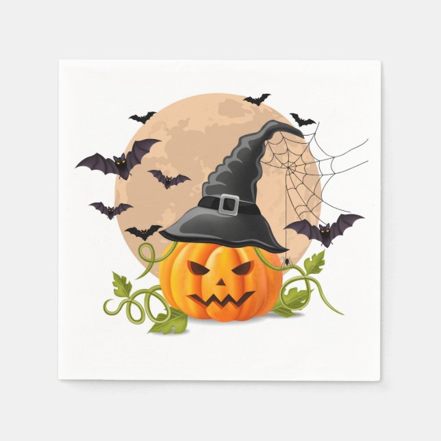 Halloween Serviette (Vorderseite)