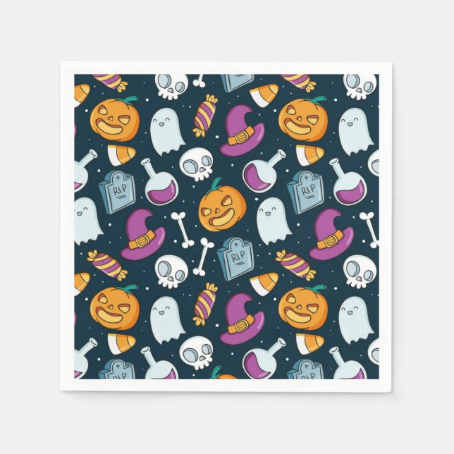 Halloween Serviette (Vorderseite)
