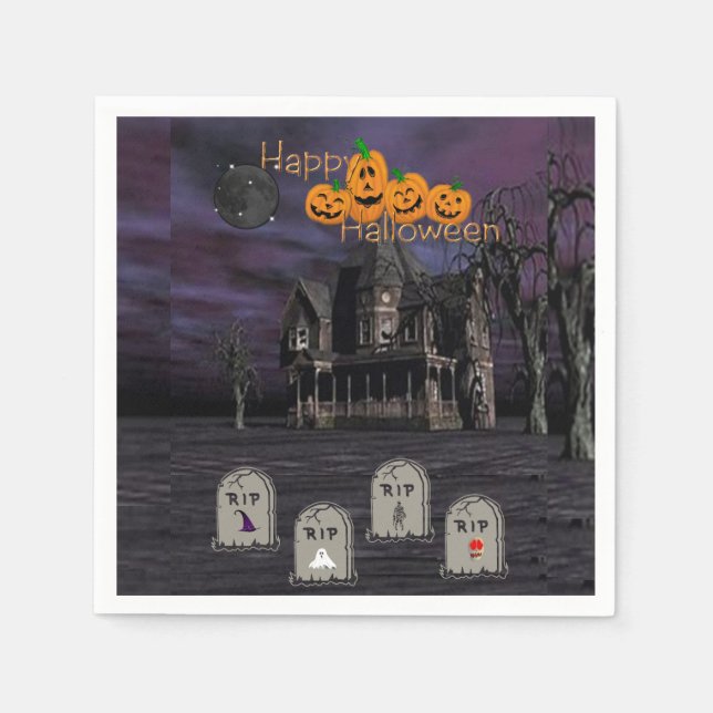 Halloween serviettes en papier (Devant)