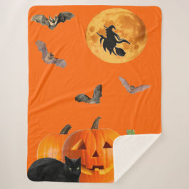 Halloween Sherpa Blanket Sherpadecke