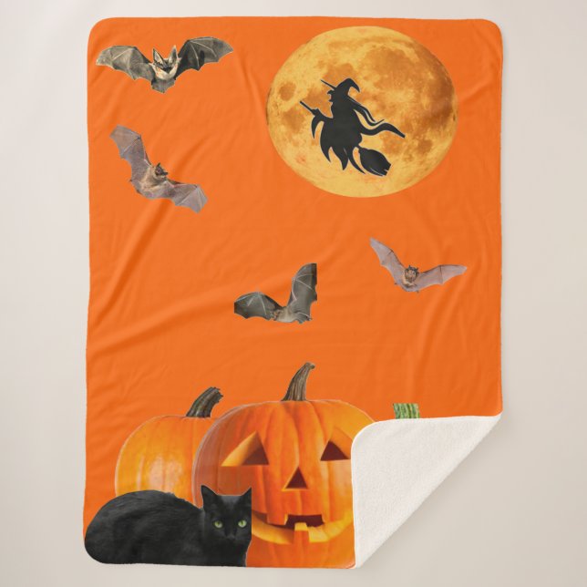 Halloween Sherpa Blanket Sherpadecke (Vorderseite)