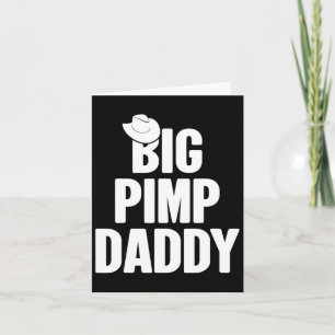 Halloween Shirt Big Pimp Daddy Pimp Kostüm Party Karte