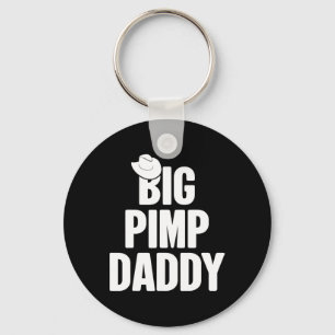 Halloween Shirt Big Pimp Daddy Pimp Kostüm Party Schlüsselanhänger