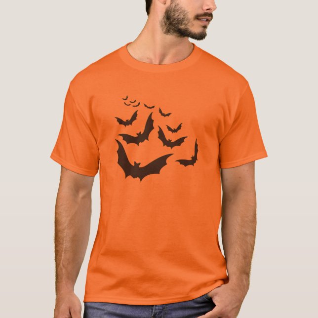 Halloween-Shirt für Fledermäuse T-Shirt (Vorderseite)
