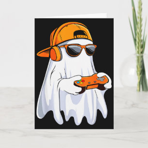 Halloween-Shirt Geist Gamer Videospiel Boys Männer Karte