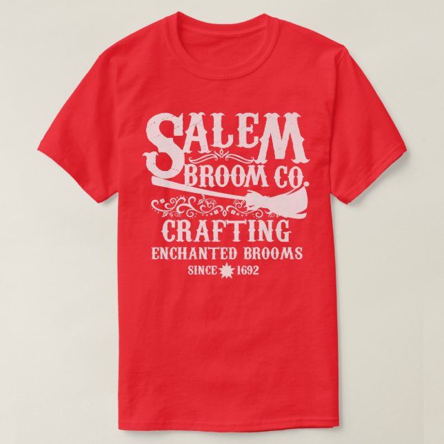 Halloween Shirt Hexen Womens Salem Broom Company P (Design vorne)