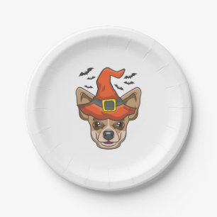 Halloween Shirt Hexenhuahua Kostümgeschenk Pappteller