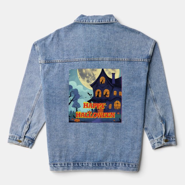 Halloween-Shirt Jeansjacke (Rückseite)