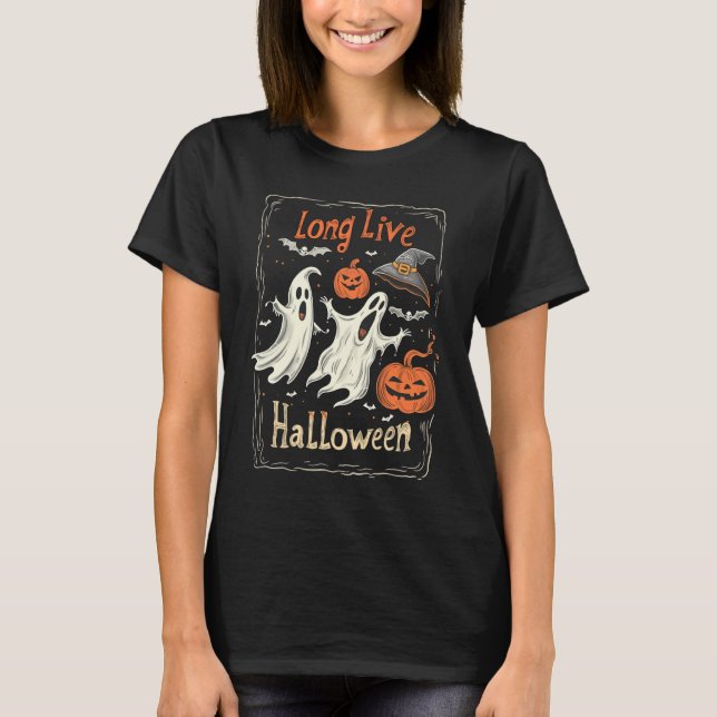 Halloween Shirt, Long Live Halloween T-Shirt (Vorderseite)