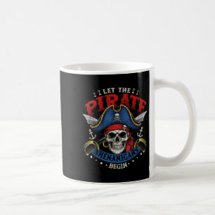 Halloween-Shirt Lustiger Totenkopf Lasst Die Pirat Kaffeetasse