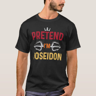 Halloween Shirt so tun, als wäre Poseidon-Kostüm g