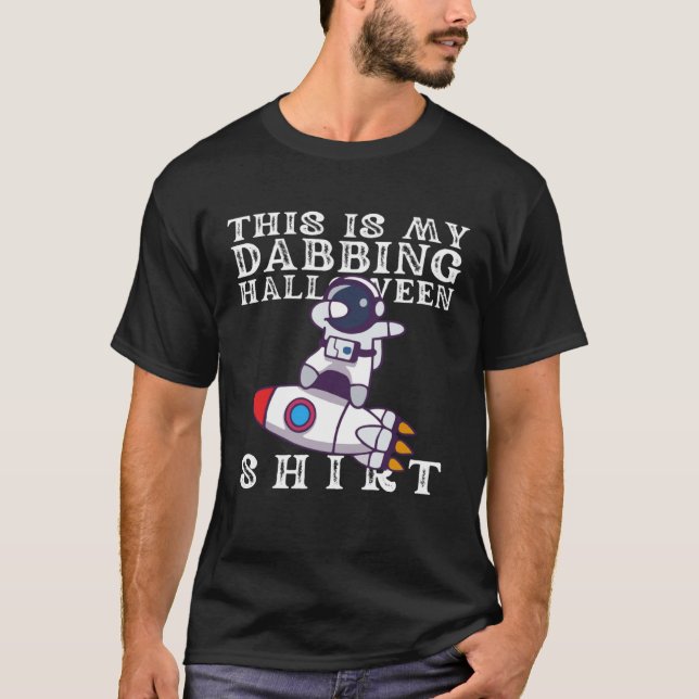 Halloween Shirts For Boys Kids Girl Dabbing Space  (Vorderseite)