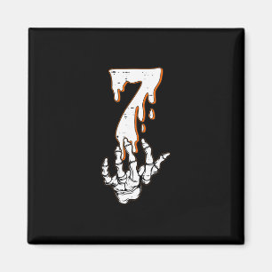 Halloween-Shirts Nummer 7 passend 67 Meme Skelett Magnet