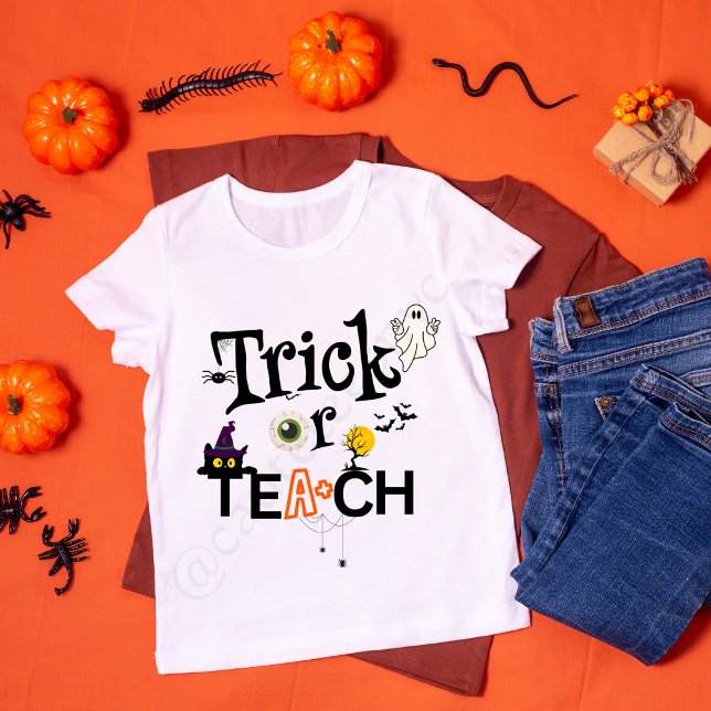 Halloween-Shirts | Trick oder Teach T-Shirt (Von Creator hochgeladen)