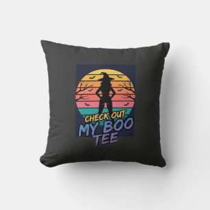Halloween sieh dir mein Boo T-Shirt-Design an_1 Kissen