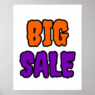 Halloween Sign, Große Boutique Verkauf Poster