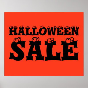 Halloween Sign, Retail Store Werbeaktion Store Poster