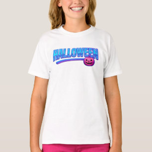 Halloween Simple Blue Neon Clothes Unisex Niedlich T-Shirt