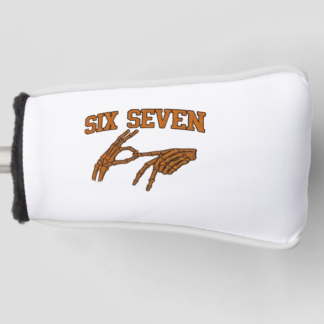 Halloween Six Sieben Meme Gebärdensprache 67 Mason Golf Headcover (Vorderseite)