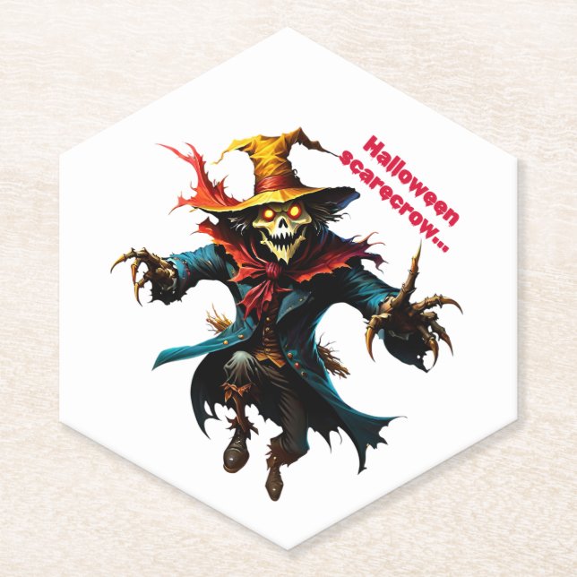 Halloween-Skarektur Untersetzer (Vorderseite)