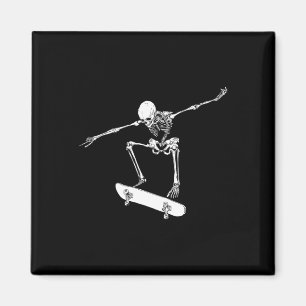 Halloween-Skateboard-Shirt Junge Skateboarding Män Magnet