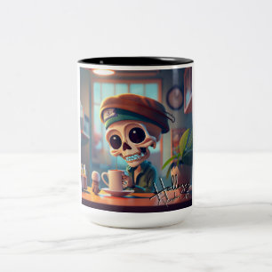 Halloween Skeleton #2 Zweifarbige Tasse