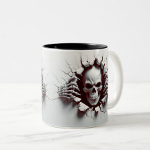 Halloween Skeleton 3 D Mug