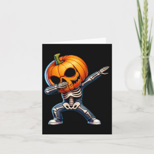 Halloween Skeleton Boys Trick Leckerei Funny Pumpk Karte
