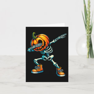 Halloween Skeleton Boys Trick Leckerei Funny Pumpk Karte