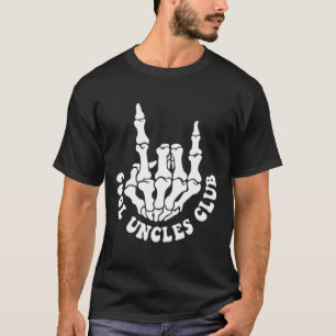 Halloween Skeleton Cool Uncles Club Retro Onkel Fo T-Shirt