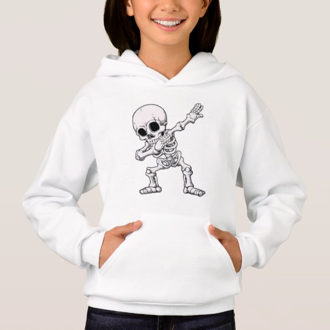 Halloween Skeleton Dabbing T - Shirt (Vorderseite)
