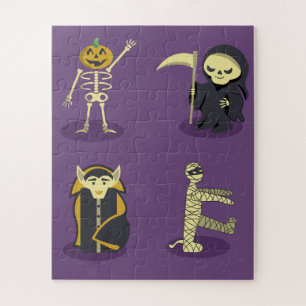 Halloween Skeleton Dracula Mummy Grim Sensenmann